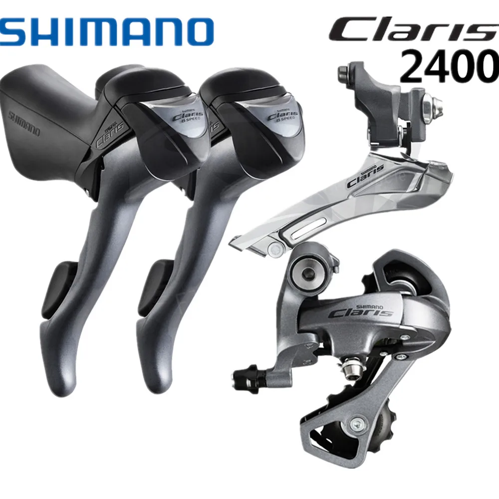 SHIMAN0 claris 2400 groupset 2x8 velocidade bicicleta de Road sti shifter desviador mini Set frente + desviado|Велосипедный