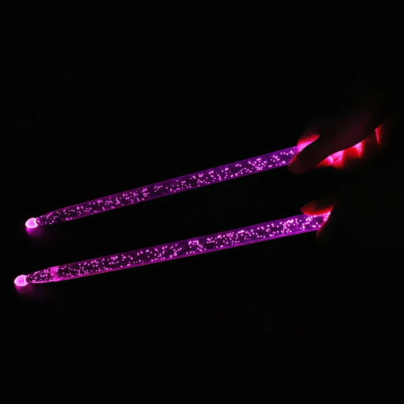 5A Acrylic Durable Flash Drum Stick Noctilucent Glow in The Dark Stage Performance Luminous Jazz Drumsticks
5A Acrylic Durable Flash Drum Stick Noctilucent Glow in The Dark Stage Performance Luminous Jazz Drumsticks