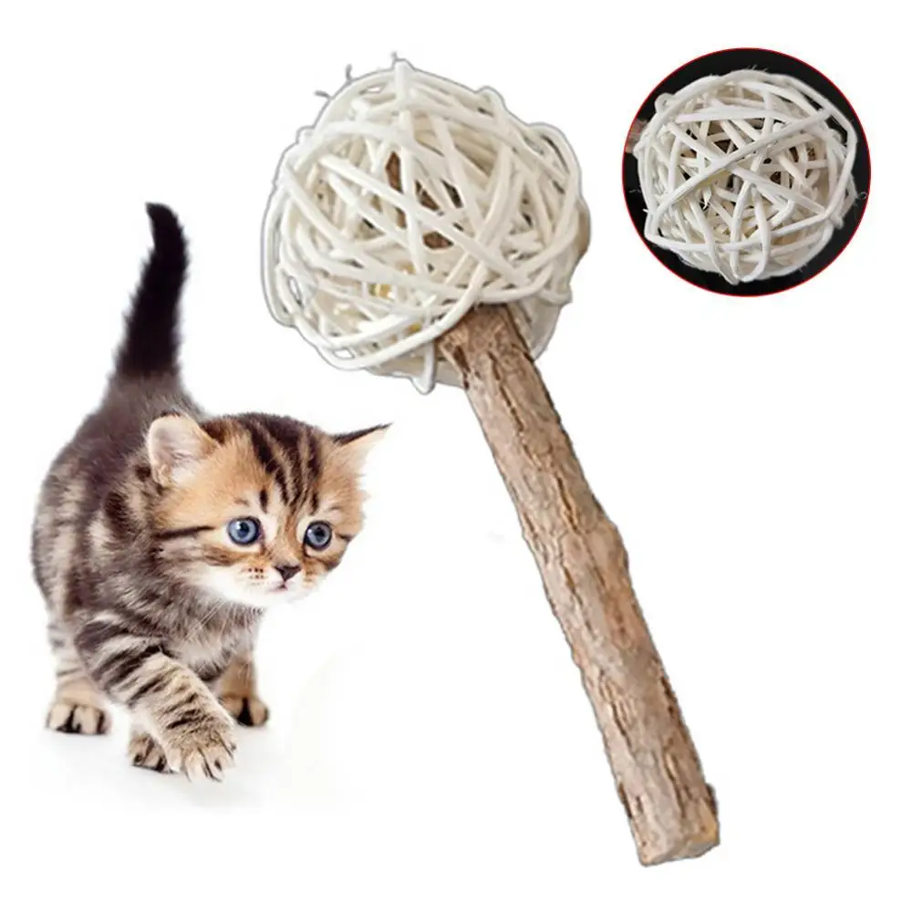 Pet Cat Kitten Gray Wood Matatabi Bell Rattan Total Length 14cm Ball Snack Stick Molar Chewing Toy Entertainment Interactive Toy
Pet Cat Kitten Gray Wood Matatabi Bell Rattan Total Length 14cm Ball Snack Stick Molar Chewing Toy Entertainment Interactive Toy