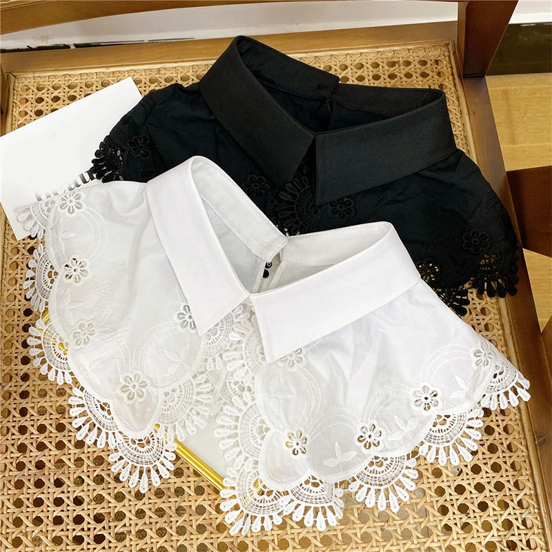 Sweet Lace-up False Collars Sweet Shirt Sweater Tops Doll Collar Women Clothing Accessories White Black Decorative Collar 2021
Sweet Lace-up False Collars Sweet Shirt Sweater Tops Doll Collar Women Clothing Accessories White Black Decorative Collar 2021