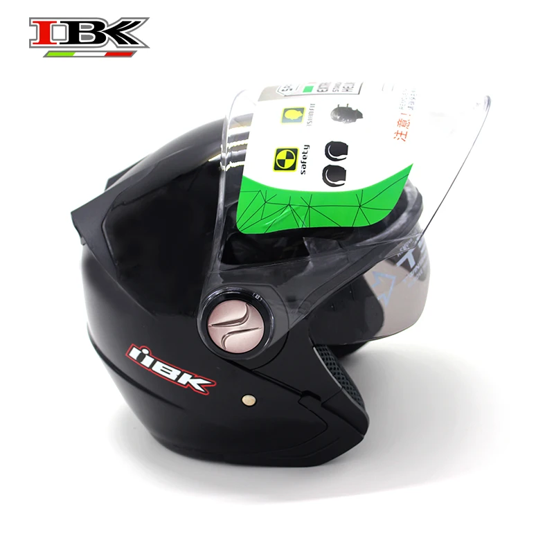 IBK Moto Helmet Open face Sun-Visor protective Electric Bicycle Scooter Casco Casque 3/4 Double Visor Black Helmet IBK-720
IBK Moto Helmet Open face Sun-Visor protective Electric Bicycle Scooter Casco Casque 3/4 Double Visor Black Helmet IBK-720