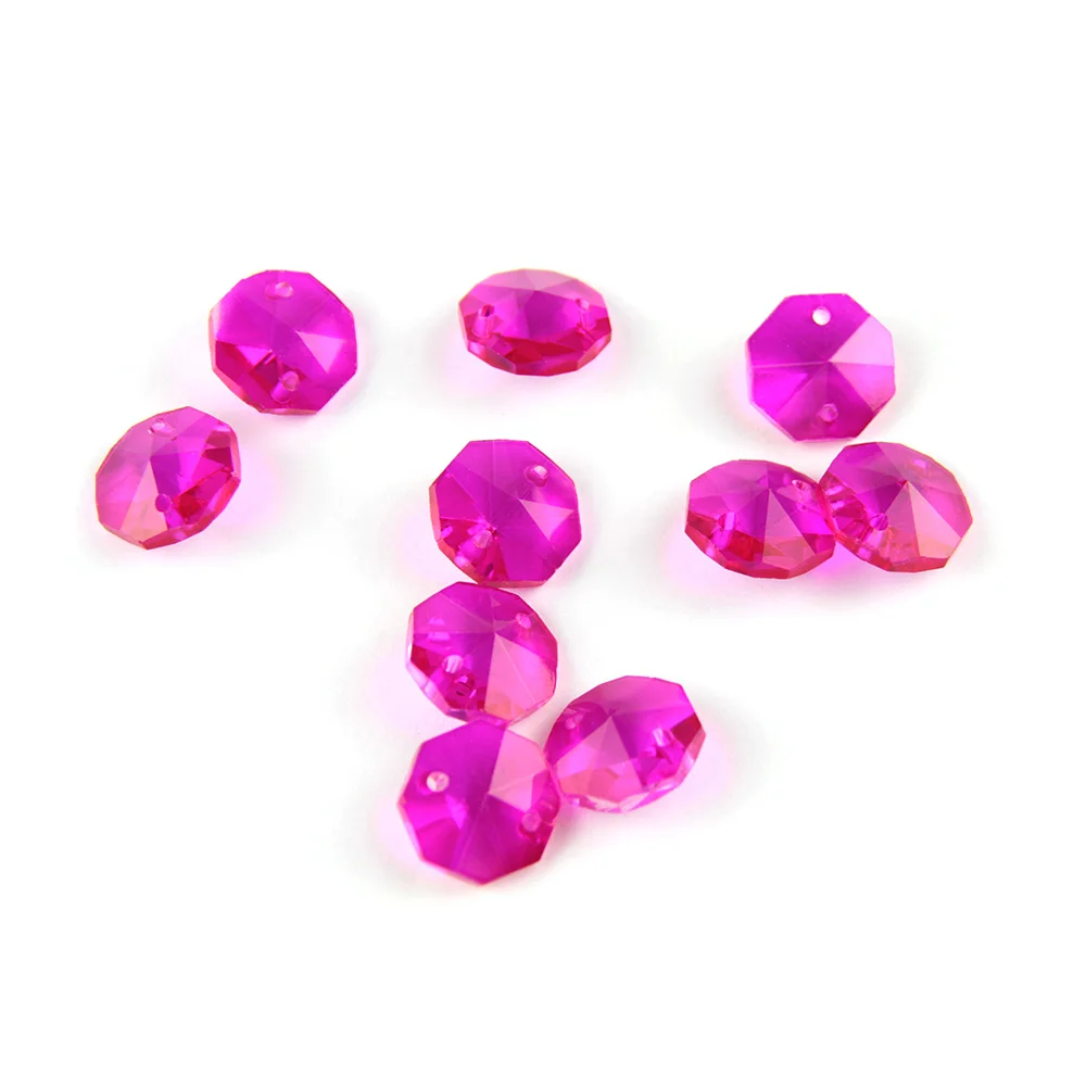 14mm Rose 1 Hole/2 Holes Crystal Glass Prisms Octagon Beads Lamp Glass Chandelier Parts For Pendant Decoration
14mm Rose 1 Hole/2 Holes Crystal Glass Prisms Octagon Beads Lamp Glass Chandelier Parts For Pendant Decoration