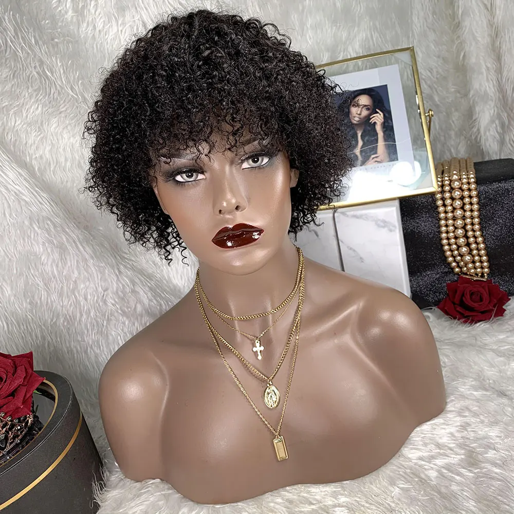 Short Curly Human Hair Wig Brazlian Hair Remy Hair Machine Made Natural Color Short Human Hair Curly Wig For Black Women
Short Curly Human Hair Wig Brazlian Hair Remy Hair Machine Made Natural Color Short Human Hair Curly Wig For Black Women