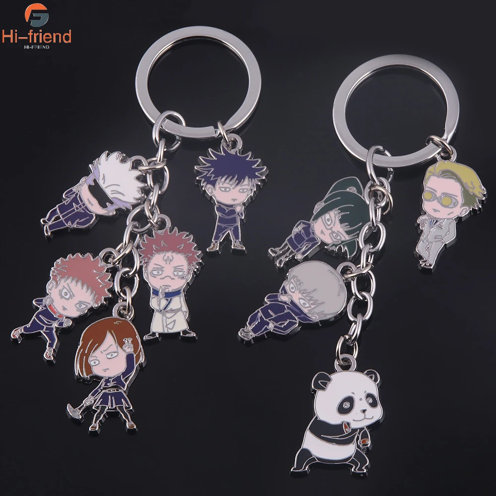 Hot Fashion Jujutsu Kaisen Keychain Yuji Itadori Fushiguro Megumi Kugisaki Nobara Key Ring Anime Jewelry Fans Souvenir
Hot Fashion Jujutsu Kaisen Keychain Yuji Itadori Fushiguro Megumi Kugisaki Nobara Key Ring Anime Jewelry Fans Souvenir