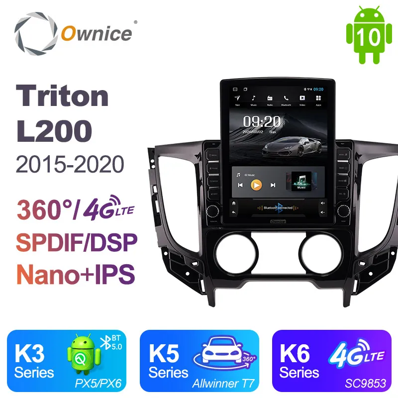 Ownice Android 10 0 автомобильное радио для Mitsubishi Triton L200 2015 2020 GPS 2Din Авто Аудио система