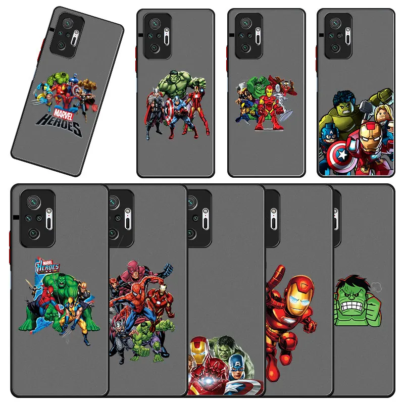Translucent Matte Phone Case For Xiaomi Redmi Note 11 9S 9 8 10 Pro Max Lite 8T 9T 9C 8A 7A 7 Fundas Caso Marvel superheroes
Translucent Matte Phone Case For Xiaomi Redmi Note 11 9S 9 8 10 Pro Max Lite 8T 9T 9C 8A 7A 7 Fundas Caso Marvel superheroes