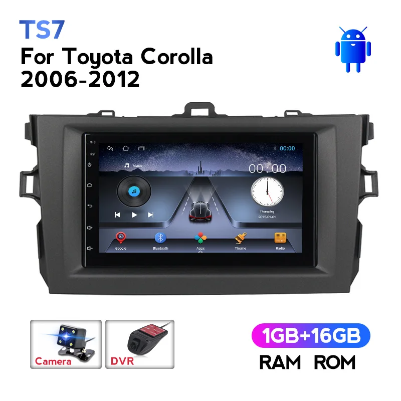 Автомагнитола 2 DIN, Android, для Toyota Corolla E140/150, 2006, 2007, 2008-2016, 7 дюймов, GPS-навигация, DSP, Wi-Fi, Bluetooth
Автомагнитола 2 DIN, Android, для Toyota Corolla E140/150, 2006, 2007, 2008-2016, 7 дюймов, GPS-навигация, DSP, Wi-Fi, Bluetooth