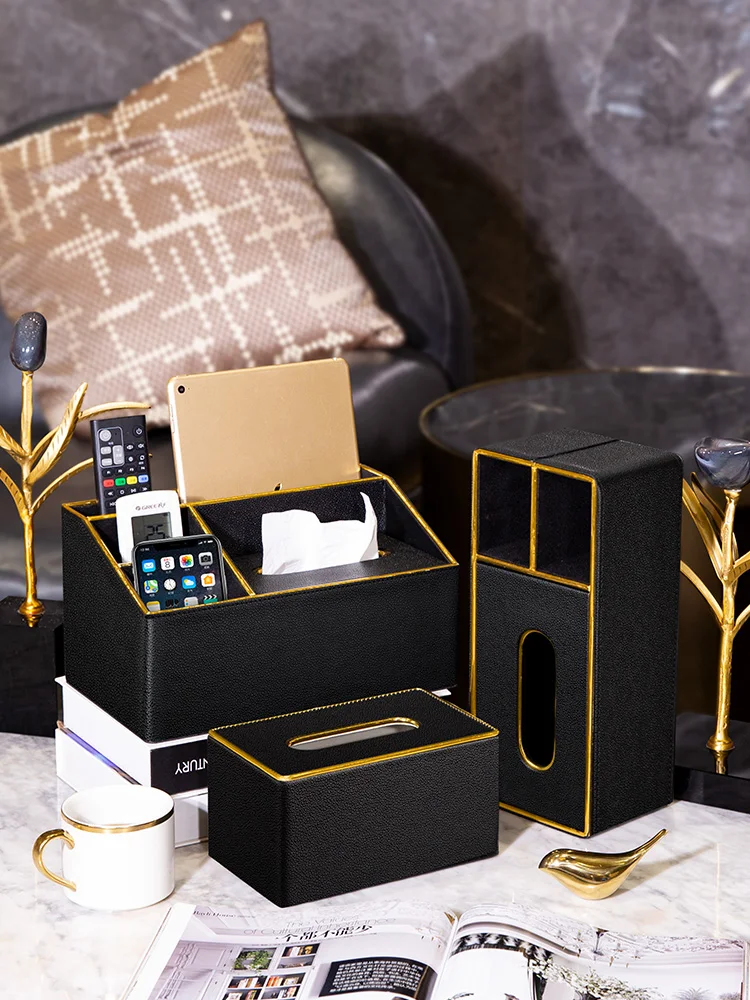 Black Luxury Cover Napkin Holder Tissue Box Container Organizer Leather Storage Tissue Boxes Paper Papel Tisu Napkin Rack BW50ZJ
Black Luxury Cover Napkin Holder Tissue Box Container Organizer Leather Storage Tissue Boxes Paper Papel Tisu Napkin Rack BW50ZJ
