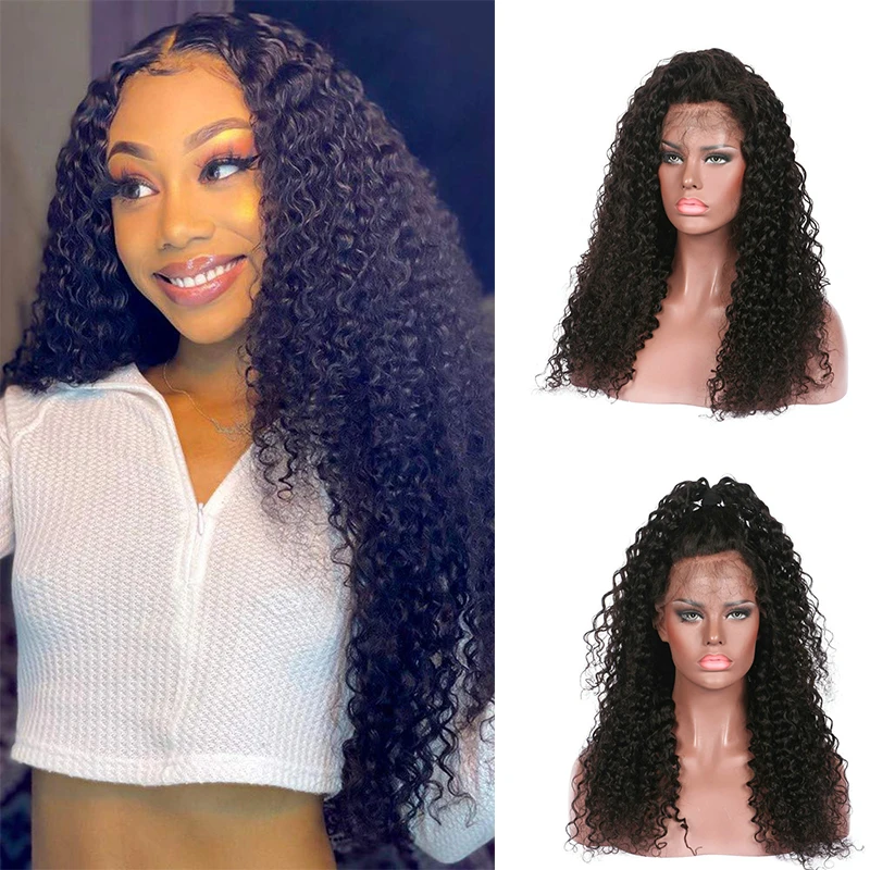 180% Density Water Wave Black Long Synthetic hair Lace Frontal Wig For Women With Baby Hair Heat Resistant Preplucked Glueless
180% Density Water Wave Black Long Synthetic hair Lace Frontal Wig For Women With Baby Hair Heat Resistant Preplucked Glueless