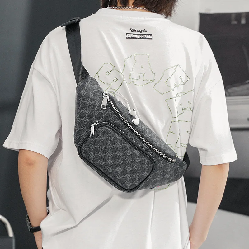 Fashion Luxury Men's Waist Bag Leather Belt Fanny Pack Phone Key Srorage Pack Male Singe Shoulder Crossbody Bag Chest Bag Trendy
Fashion Luxury Men's Waist Bag Leather Belt Fanny Pack Phone Key Srorage Pack Male Singe Shoulder Crossbody Bag Chest Bag Trendy