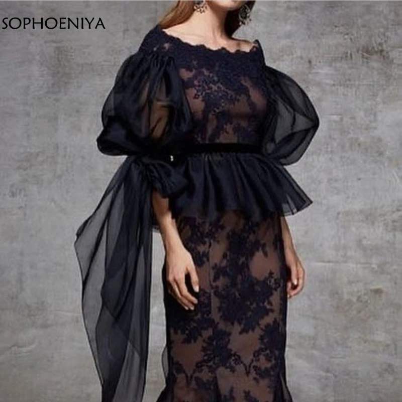 New Arrival Black Lace Appliques Evening dresses Tea length abiye Vestido de festa Cheap Muslim evening dress Plus size gown
New Arrival Black Lace Appliques Evening dresses Tea length abiye Vestido de festa Cheap Muslim evening dress Plus size gown
