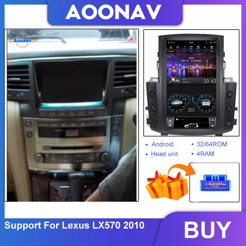 Автомобильный радиоплеер, сенсорный экран в стиле Tesla, 2 Din, Android для Lexus Lx570 2010, Gps-навигация, аудио, мультимедиа, стерео
Автомобильный радиоплеер, сенсорный экран в стиле Tesla, 2 Din, Android для Lexus Lx570 2010, Gps-навигация, аудио, мультимедиа, стерео