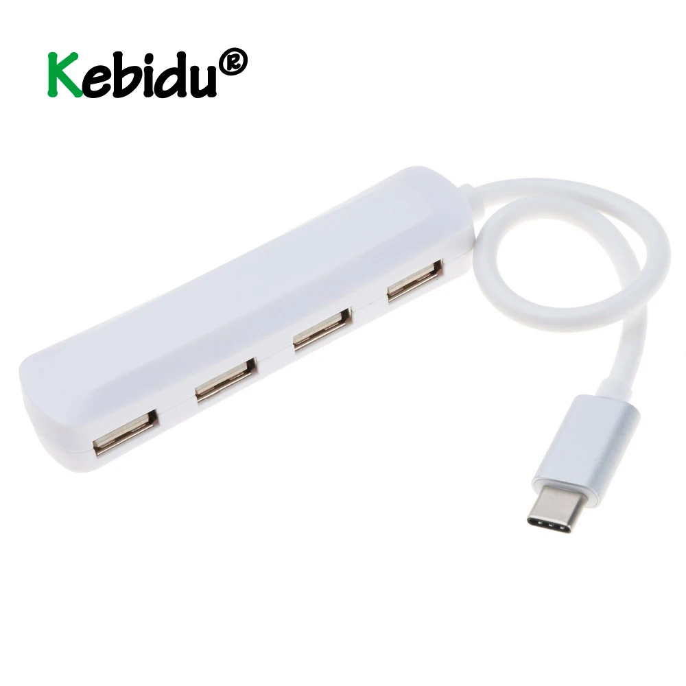4 портовый usb хаб с разъемом Type C USB 3 1 к 2 0 разветвитель адаптер для ПК ноутбуков