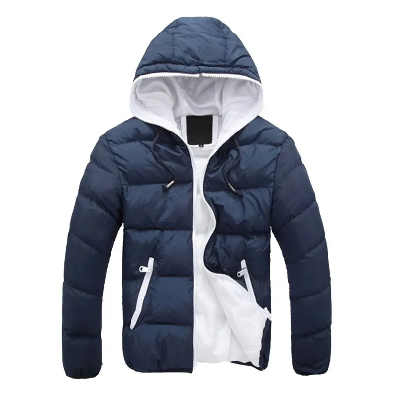 CYSINCOS 2019 мужские повседневные зимние куртки с капюшоном модные Лоскутные