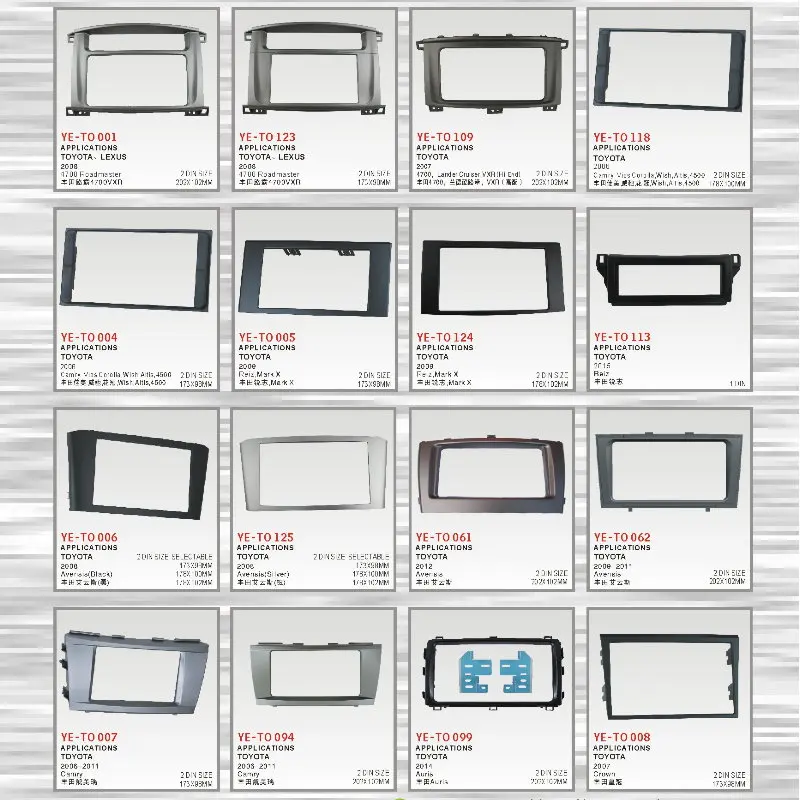 Car Refitting Frame Panel For Toyota Avalon 2013 ABS Fascia Accessories Kits 2 Din DVD GPS Stereo Android Head Unit DIY
Car Refitting Frame Panel For Toyota Avalon 2013 ABS Fascia Accessories Kits 2 Din DVD GPS Stereo Android Head Unit DIY