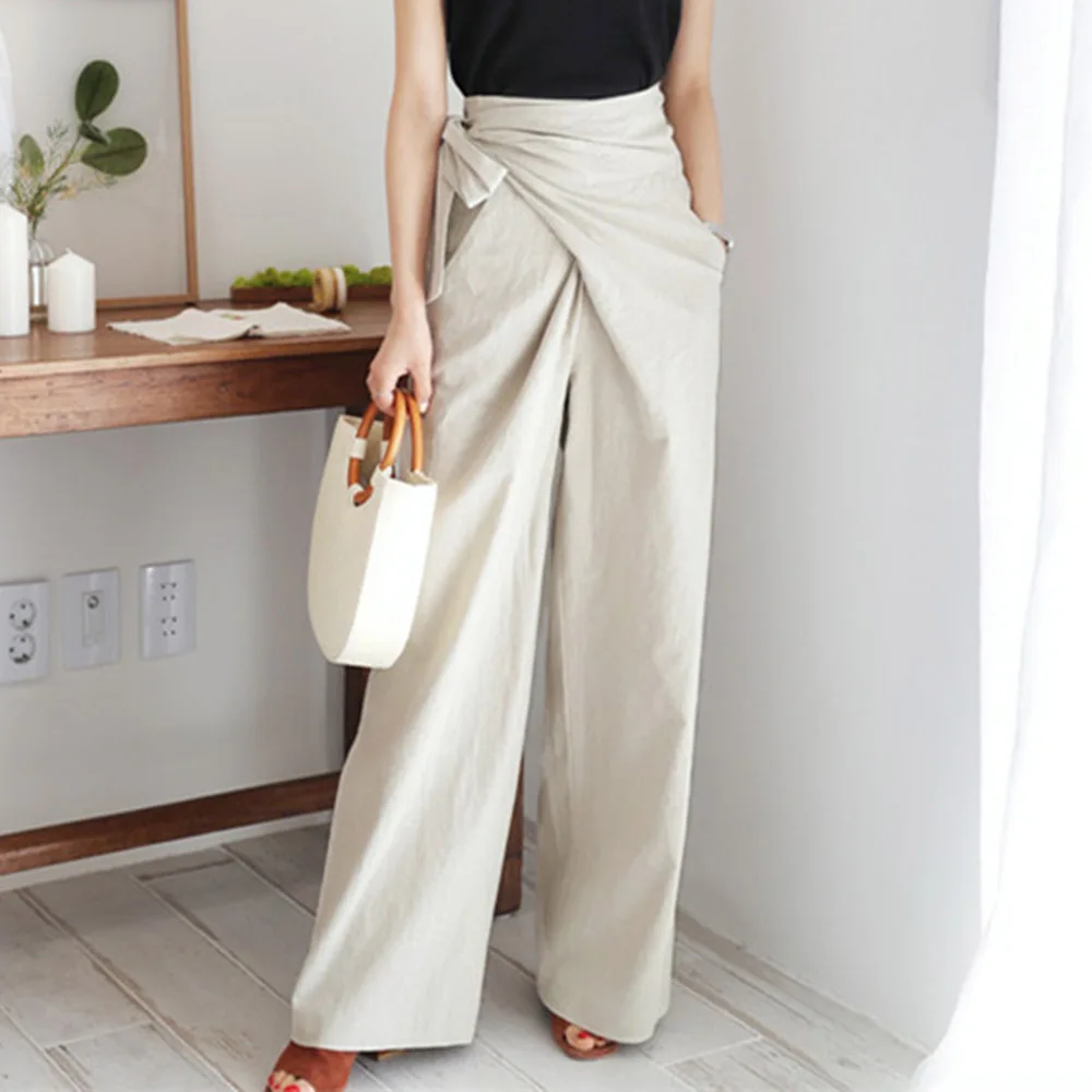 Office Ladies Wide Leg Pants Women Elegant High Waist Lace Up Japan Minimalism Clothes Female Casual Trousers 2020 Japan Style
Office Ladies Wide Leg Pants Women Elegant High Waist Lace Up Japan Minimalism Clothes Female Casual Trousers 2020 Japan Style