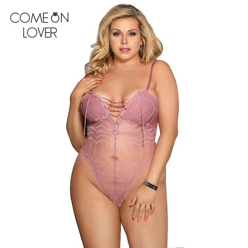 Comeonlover V-Neck Floral Lace Bodysuit Plus Size Body Sans Manche One Piece Monos Cortos See Through Body Femme Sexy RE80630
Comeonlover V-Neck Floral Lace Bodysuit Plus Size Body Sans Manche One Piece Monos Cortos See Through Body Femme Sexy RE80630