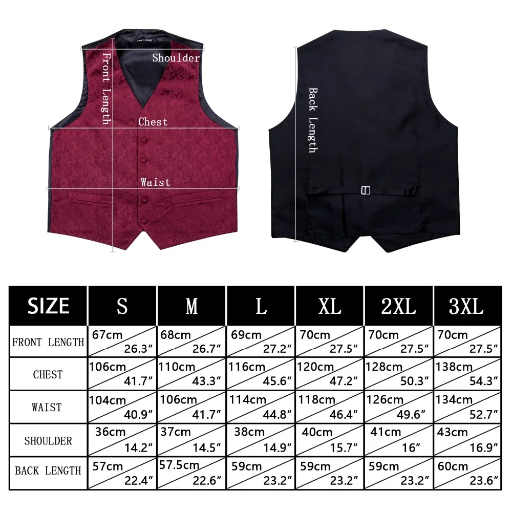 Men's Wedding Waistcoat Formal Business Silk Vest Necktie Pocket Square Cufflinks Paisley Casual Sleeveless Suit Jacket DiBanGu
Men's Wedding Waistcoat Formal Business Silk Vest Necktie Pocket Square Cufflinks Paisley Casual Sleeveless Suit Jacket DiBanGu