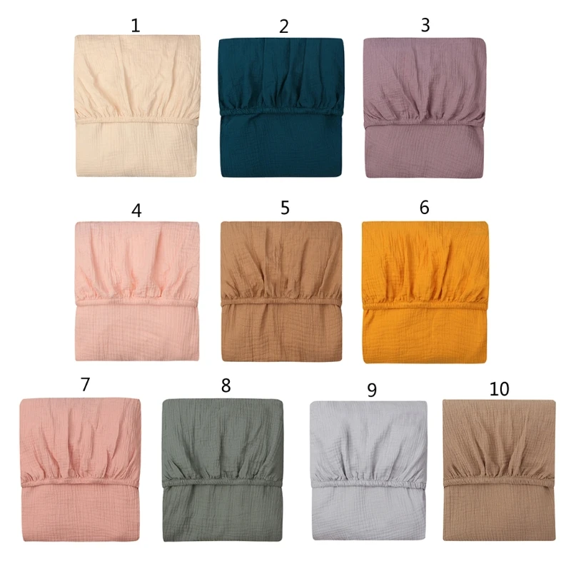 Baby Bed Fitted Sheet Cotton Crib Fitted Sheet Bedding Protector Solid Color Mattress Cover for Unisex Baby Boys Girls
Baby Bed Fitted Sheet Cotton Crib Fitted Sheet Bedding Protector Solid Color Mattress Cover for Unisex Baby Boys Girls