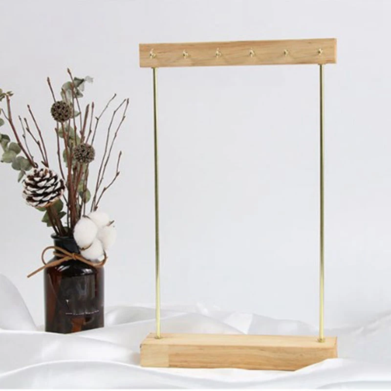 Wooden Jewelry Organizer Holder Rack with Hooks Shelf Hanging Earrings Necklaces Bracelets Storage Accessories
Wooden Jewelry Organizer Holder Rack with Hooks Shelf Hanging Earrings Necklaces Bracelets Storage Accessories