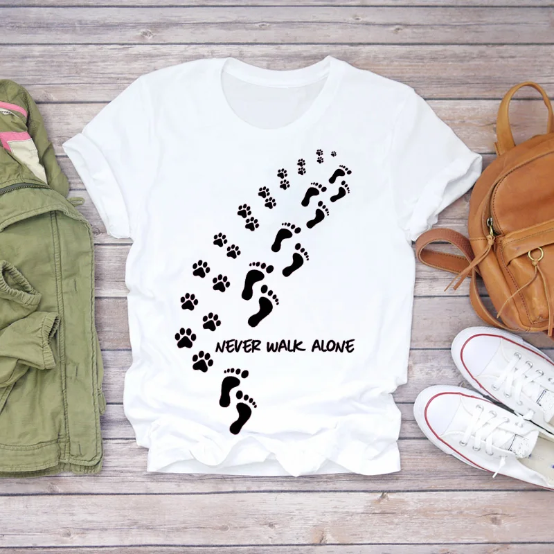 Women T-shirts Dog Cat Paw Letter Sweet 90s Printing Animal Ladies Print Lady Womens Graphic T Top Shirt Female Tee T-Shirt
Women T-shirts Dog Cat Paw Letter Sweet 90s Printing Animal Ladies Print Lady Womens Graphic T Top Shirt Female Tee T-Shirt