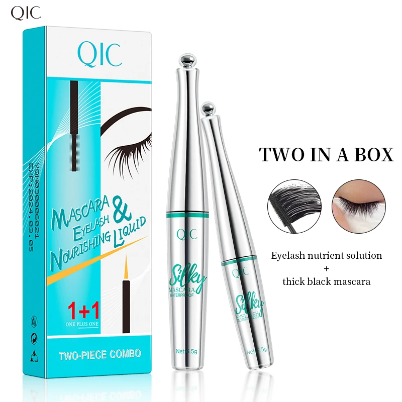Mascara + Eyelash Growth Serum Set Waterproof, Anti-Sweat Makeup Thick Nourishing Serum Long
Mascara + Eyelash Growth Serum Set Waterproof, Anti-Sweat Makeup Thick Nourishing Serum Long