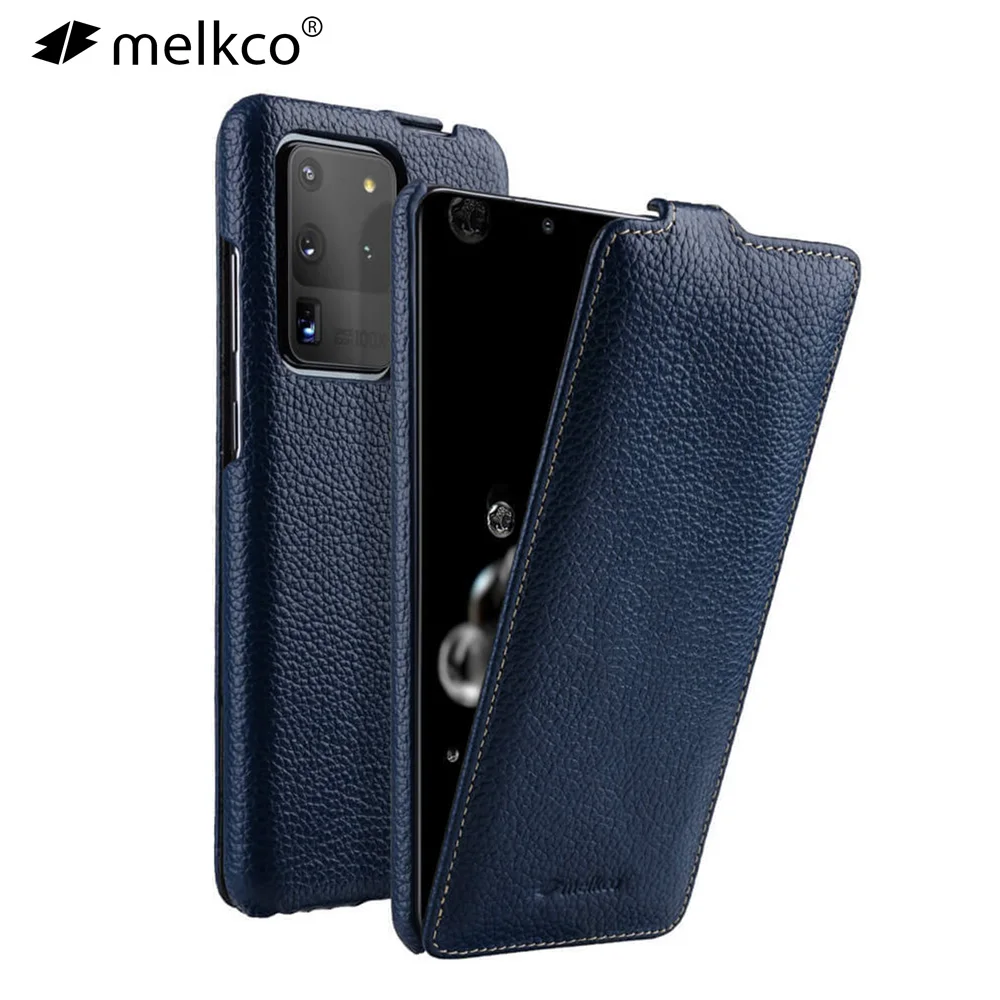 Чехол-книжка из натуральной кожи для Samsung Galaxy S20 Plus Ultra S9 10 + Note10 Вертикальный чехол