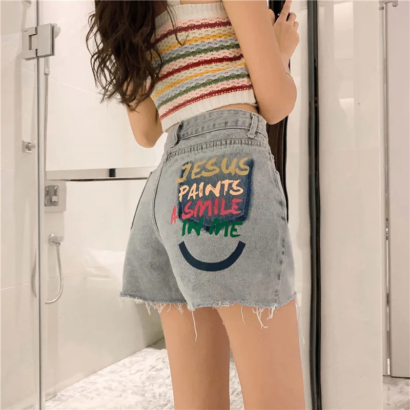 Letters Printed Shorts Jeans Women Clothing 2021 Plus Size Harajuku Hole Denim Shorts Casual Summer Sexy Club Bottoms Hot 2927
Letters Printed Shorts Jeans Women Clothing 2021 Plus Size Harajuku Hole Denim Shorts Casual Summer Sexy Club Bottoms Hot 2927