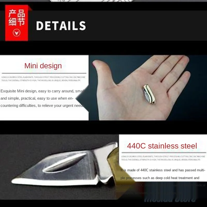 100pcs Creative Mini Zipper Keychain Knife Portable Outdoor Survival Emergency Tool Foldable Stainless Steel EDC Key Ring
100pcs Creative Mini Zipper Keychain Knife Portable Outdoor Survival Emergency Tool Foldable Stainless Steel EDC Key Ring
