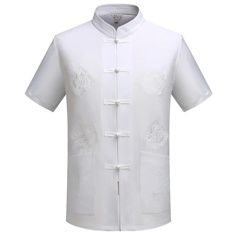 Male Chinese Gonfu Style Mandarin Collar Slim Fit Shirt New Men's Cotton Linen Short Sleeves Shirt Summer Comfortable Shirt
Male Chinese Gonfu Style Mandarin Collar Slim Fit Shirt New Men's Cotton Linen Short Sleeves Shirt Summer Comfortable Shirt