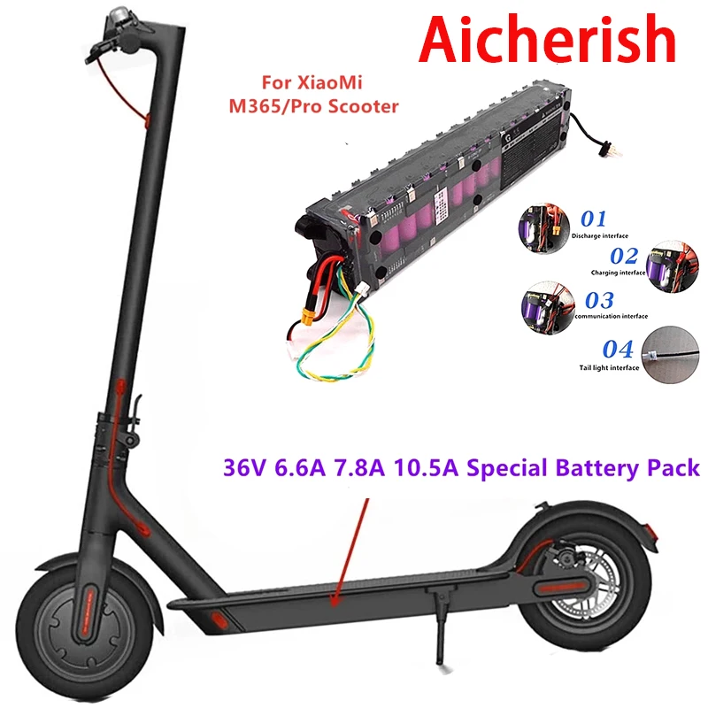 New Original Scooter Special Battery 36V 7.8Ah 10.5Ah 14.4Ah For Xiaomi M365 Pro 18650 Batteries 6600mAh 7800mAh 10500mAh
New Original Scooter Special Battery 36V 7.8Ah 10.5Ah 14.4Ah For Xiaomi M365 Pro 18650 Batteries 6600mAh 7800mAh 10500mAh
