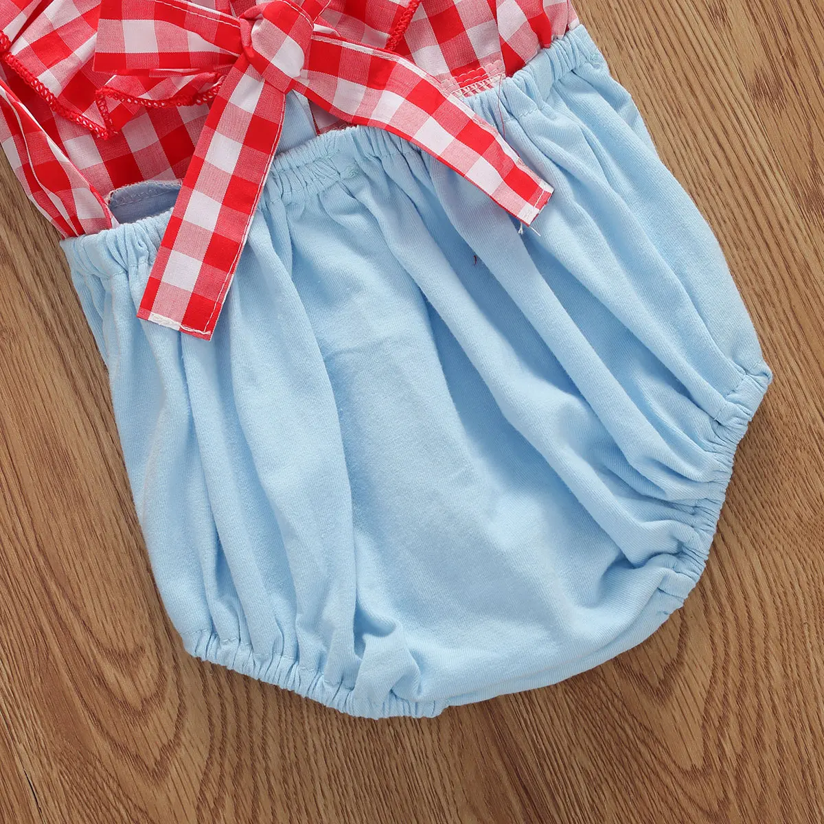 2020 Summer Newborn Baby Girls Clothing Toddler Flying Sleeve Square Collar Plaid Bodysuits Backless Jumpsuits + Headband 0-24M
2020 Summer Newborn Baby Girls Clothing Toddler Flying Sleeve Square Collar Plaid Bodysuits Backless Jumpsuits + Headband 0-24M