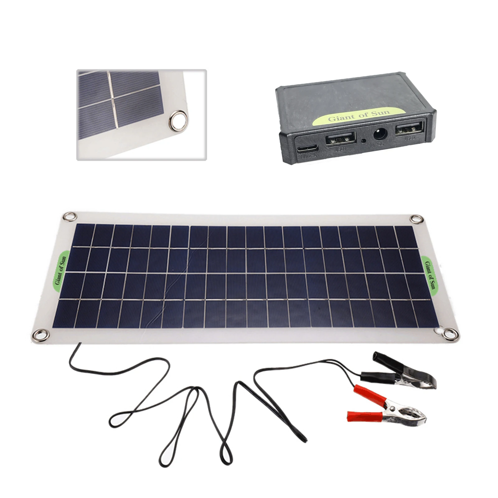 20W Solar Panel Kit Outdoor Portable Battery Power Supply Solar Panel Battery Charger For RV Car Boat LCD Display PWM Controller
20W Solar Panel Kit Outdoor Portable Battery Power Supply Solar Panel Battery Charger For RV Car Boat LCD Display PWM Controller