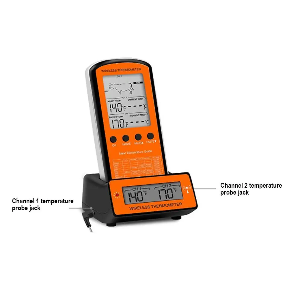 AMYGOJJ Wireless Remote Dual Probe Digital Cooking Meat Food Oven Thermometer for Grilling Smoker BBQ
AMYGOJJ Wireless Remote Dual Probe Digital Cooking Meat Food Oven Thermometer for Grilling Smoker BBQ