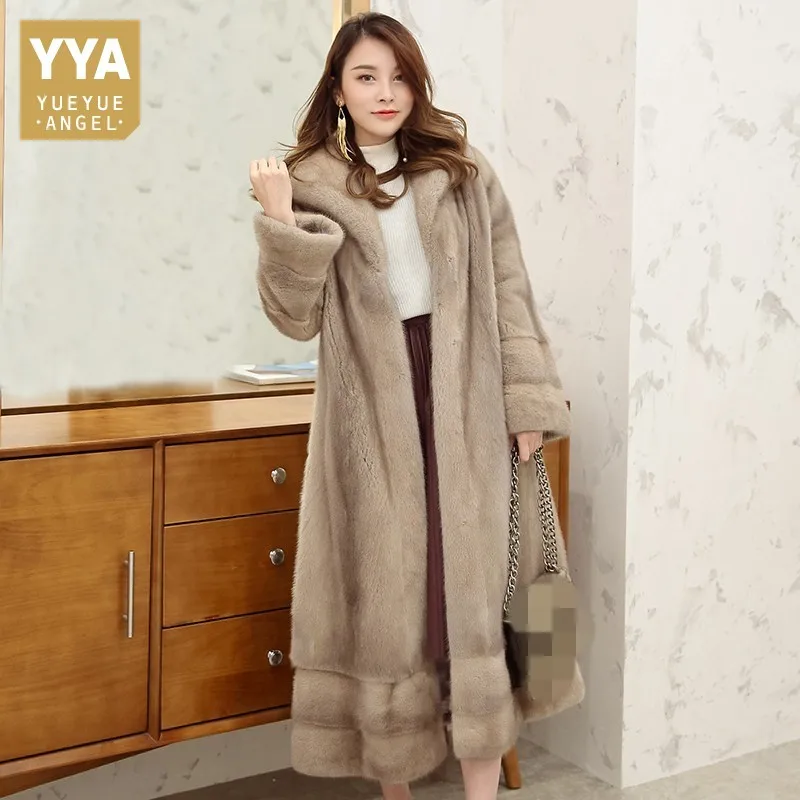 Top Quality Luxury Real Mink Fur Womens X-Long Overcoats Winter Butterfly Sleeve Lapel Fashion Thick Warm Coats Plus Size 5XL
Top Quality Luxury Real Mink Fur Womens X-Long Overcoats Winter Butterfly Sleeve Lapel Fashion Thick Warm Coats Plus Size 5XL