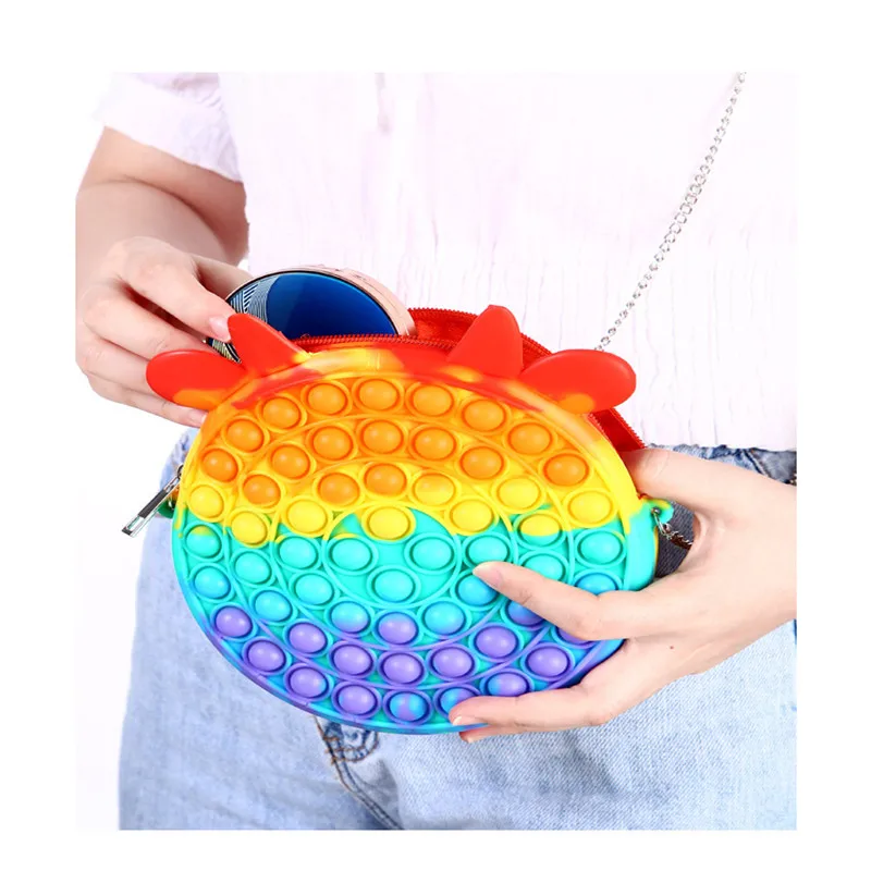 New Push Bubble Coin Purse Cute Silicon Cartoon Macron Fidgety Decompression Women's Messenger Bag Girls Handbag Gift
New Push Bubble Coin Purse Cute Silicon Cartoon Macron Fidgety Decompression Women's Messenger Bag Girls Handbag Gift