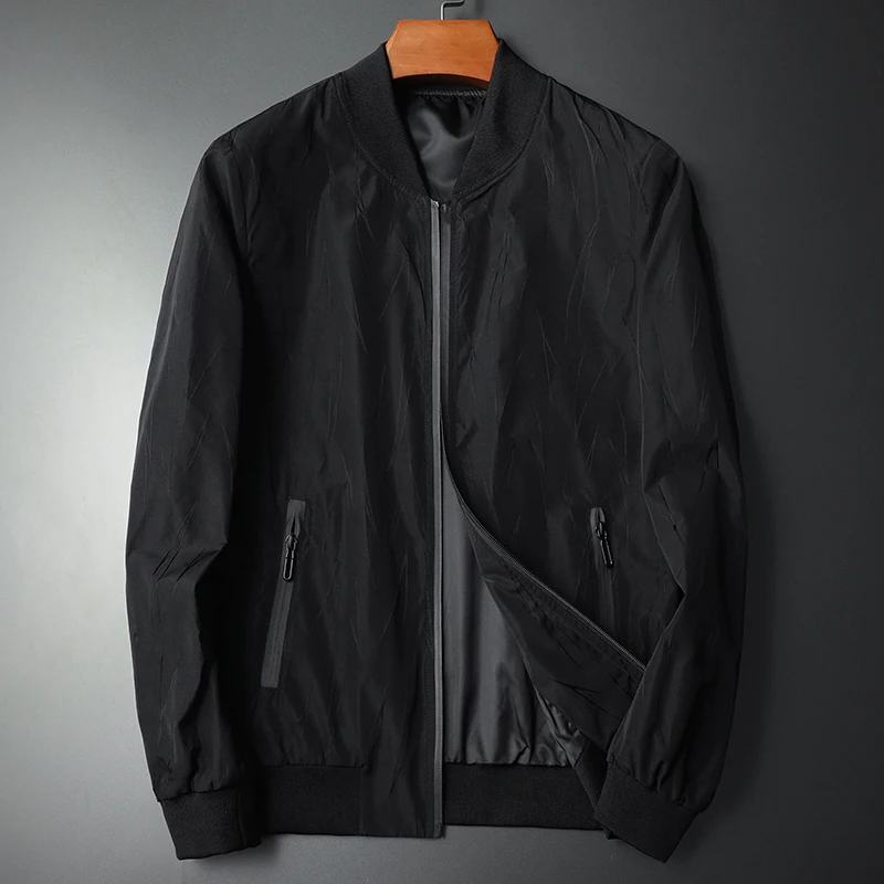 Minglu Black Autumn Male Jackets Luxury Solid Color Casual Mens Coats Fashion Slim Fit Two Pockets Business Man Jackets 4xl
Minglu Black Autumn Male Jackets Luxury Solid Color Casual Mens Coats Fashion Slim Fit Two Pockets Business Man Jackets 4xl