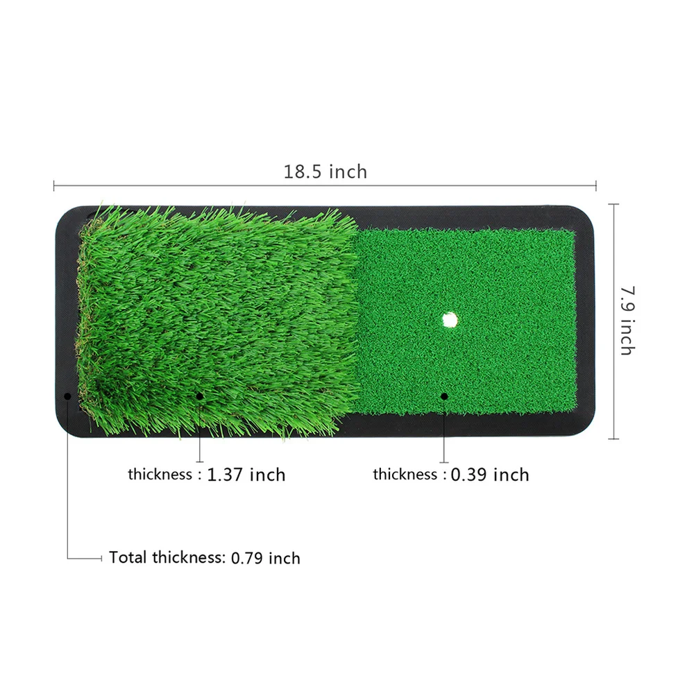 1 Set 46x20cm Hitting Mat Dual Color Long Short Training Pad Chipping Practice Training Mat with a White Spike for Indoor
1 Set 46x20cm Hitting Mat Dual Color Long Short Training Pad Chipping Practice Training Mat with a White Spike for Indoor