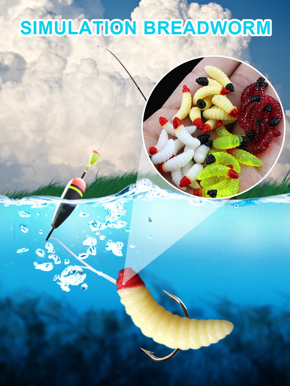 50pcs/Bag Soft Bait Outdoor Fishing Artificial Soft Fishing Lures Plastic Soft Bait Worms Kit Fishing Tackle Fishing Accessories
50pcs/Bag Soft Bait Outdoor Fishing Artificial Soft Fishing Lures Plastic Soft Bait Worms Kit Fishing Tackle Fishing Accessories