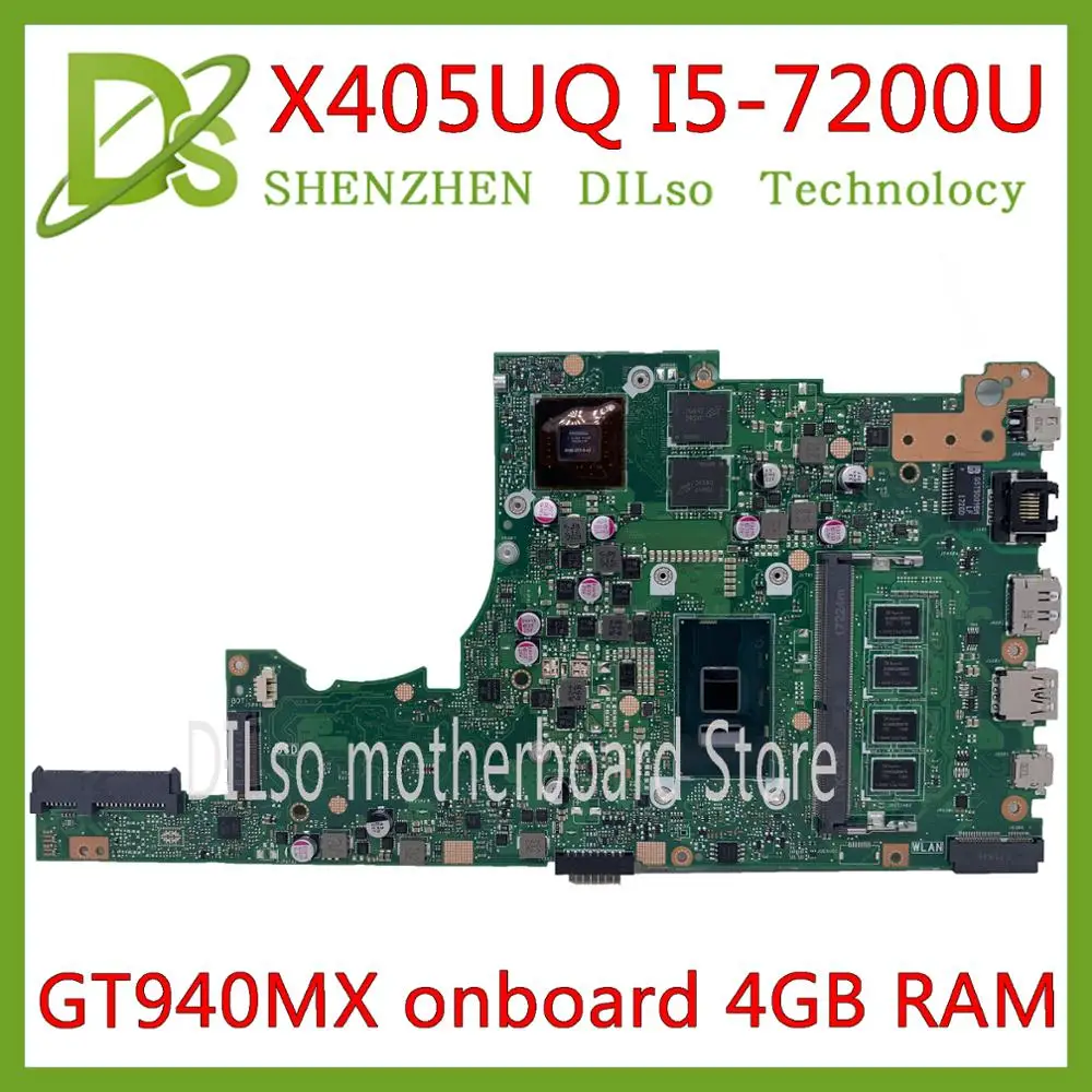 KEFU X405UA For ASUS X405U X405UQ S4100U X405UN X405UR X405URR X405URP X405UF Laptop Motherboard work I5-7200U 4GB RAM GT940MX
KEFU X405UA For ASUS X405U X405UQ S4100U X405UN X405UR X405URR X405URP X405UF Laptop Motherboard work I5-7200U 4GB RAM GT940MX