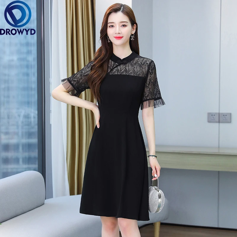 2021 Boho Beach Mini Dress for Women Summer Fashion Short Sleeve O-neck Bodycon Black Lace Dress Elegant Party Dresses Vestidos
2021 Boho Beach Mini Dress for Women Summer Fashion Short Sleeve O-neck Bodycon Black Lace Dress Elegant Party Dresses Vestidos