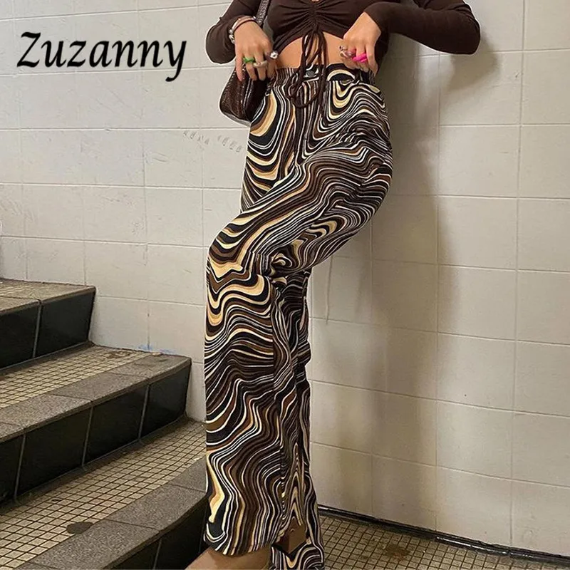 Брюки Zuzanny Y2K женские с завышенной талией, повседневные штаны с принтом в стиле E-Girl, коричневые спортивные, весна-лето 2021
Брюки Zuzanny Y2K женские с завышенной талией, повседневные штаны с принтом в стиле E-Girl, коричневые спортивные, весна-лето 2021