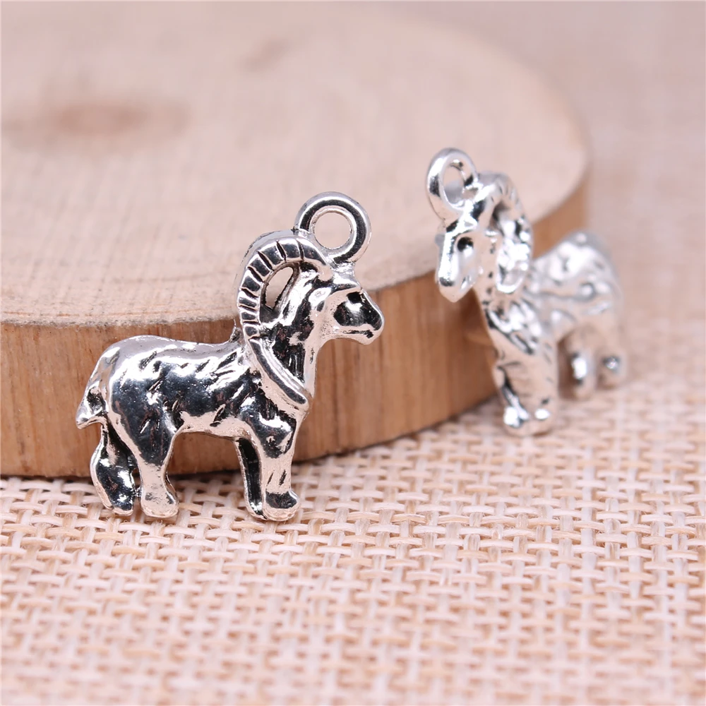 Sheep Charms For Jewelry Making Findings Handmade DIY Craft 10pcs Antique Silver Color 22x14mm
Sheep Charms For Jewelry Making Findings Handmade DIY Craft 10pcs Antique Silver Color 22x14mm