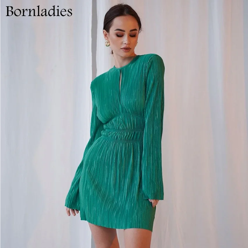 Женское плиссированное платье Bornladies с высокой талией Вечерние вечернее платье с длинным рукавом и ушками, женское весеннее эластичное плат...
Женское плиссированное платье Bornladies с высокой талией Вечерние вечернее платье с длинным рукавом и ушками, женское весеннее эластичное плат...