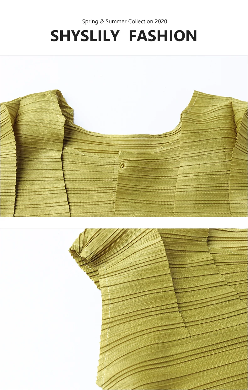 HOT SELLING Fashion Miyake fold pea green dress short sleeve o-neck A-Line dress IN STOCK
HOT SELLING Fashion Miyake fold pea green dress short sleeve o-neck A-Line dress IN STOCK