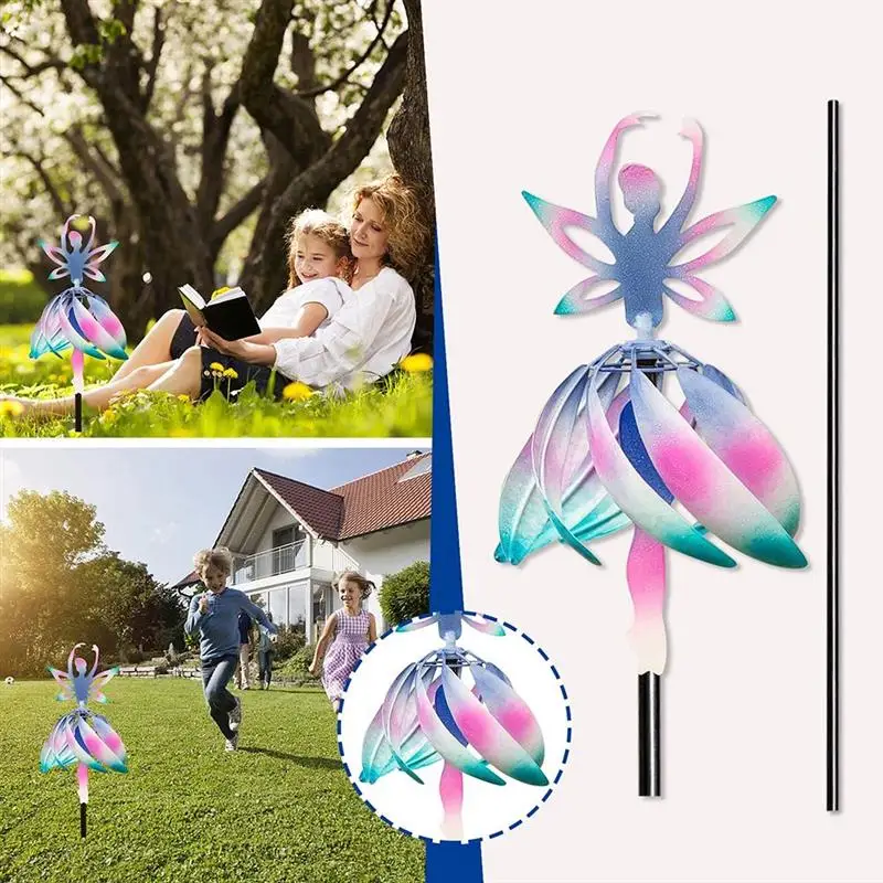 Creative Fairy Wind Chime Windmill Pole Novelty Angel Ornament for Home Garden Yard Decoration outdoor Indoor accessories 
Creative Fairy Wind Chime Windmill Pole Novelty Angel Ornament for Home Garden Yard Decoration outdoor Indoor accessories