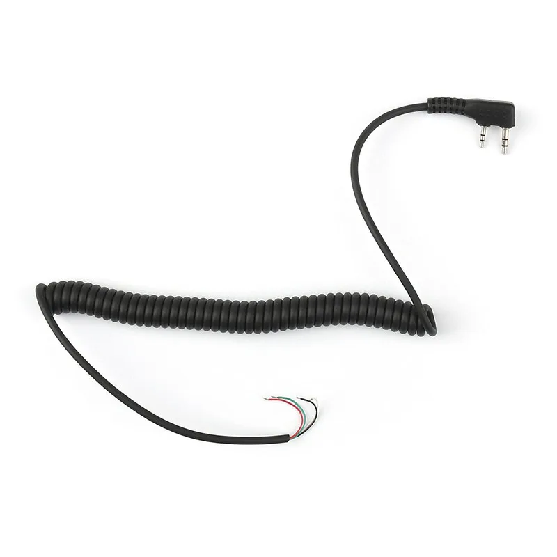 K Head 2 pin 4 Wire Mic Microphone Speaker Cable Spring Line for Baofeng UV5R UV-5R For Kenwood TK370 Walkie Talkie
K Head 2 pin 4 Wire Mic Microphone Speaker Cable Spring Line for Baofeng UV5R UV-5R For Kenwood TK370 Walkie Talkie