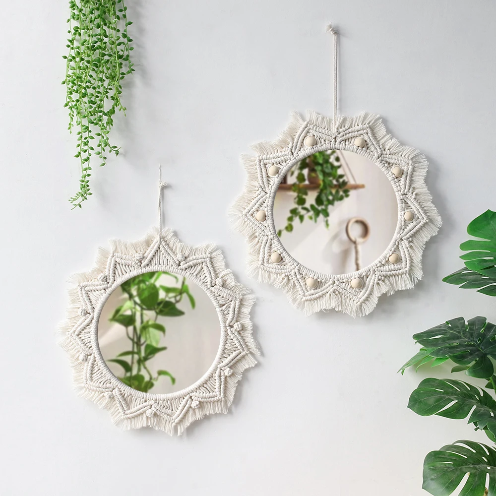 Nordic Macrame Wall Mirrors Home Decor Comfort Scandinavian Room Decorative Mirror Ornaments Ornaments Livingroom Decorations
Nordic Macrame Wall Mirrors Home Decor Comfort Scandinavian Room Decorative Mirror Ornaments Ornaments Livingroom Decorations