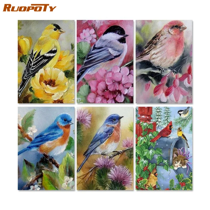RUOPOTY 60x75cm Oil Painting By Numbers For Adults Birds DIY Paint By Numbers On Canvas Animals Frameless Home Decor Wall Art
RUOPOTY 60x75cm Oil Painting By Numbers For Adults Birds DIY Paint By Numbers On Canvas Animals Frameless Home Decor Wall Art