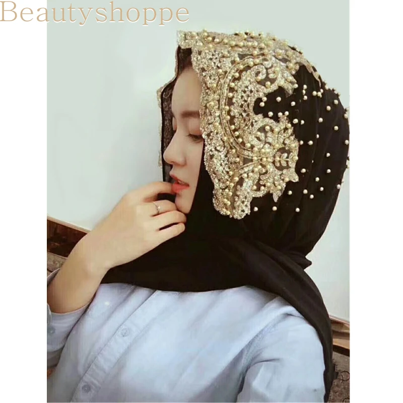 Muslim Chiffon Hijab Beaded Femme Musulman Gold Diamonds Sequins Long Scarf Hijabs Hoofddoek Fashion Plain Turbante
Muslim Chiffon Hijab Beaded Femme Musulman Gold Diamonds Sequins Long Scarf Hijabs Hoofddoek Fashion Plain Turbante